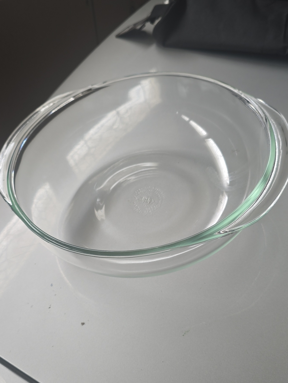 Pyrex Clear Glass Round Baking Dish